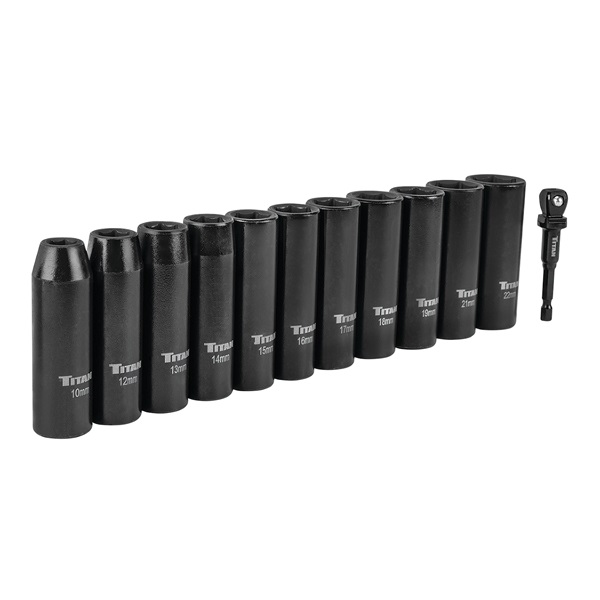 Titan™ 1/2" 6-Point Deep ImpactSocket Set - Metric